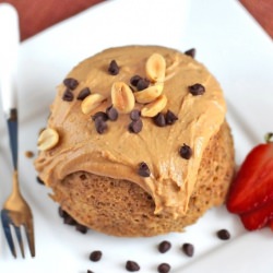 Guilt Free PB Microwave Cake