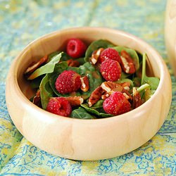 Baby Spinach Salad with Raspberries