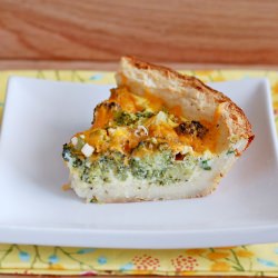 Broccoli and Cheddar Quiche