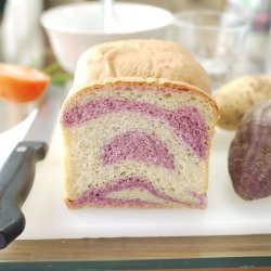 Sweet & Purple Potato Swirled Bread