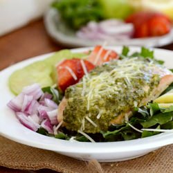 Pesto Salmon Salad