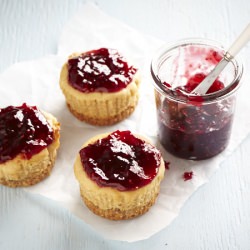 Peanut Butter and Jelly Cheesecakes