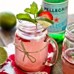 Skinny Strawberry Lime Punch