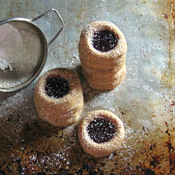 Raspberry Thumbprint Cookies