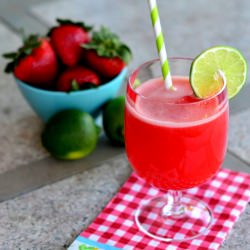Strawberry Lime Agua Fresca