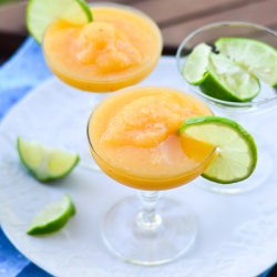 Frozen Peach Margaritas