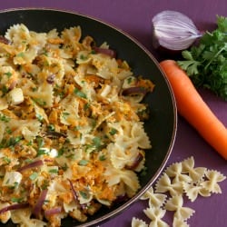 Creamy Carrot and Brie Pasta