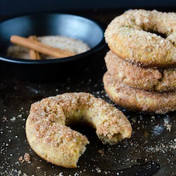 Baked Cinnamon Sugar Yeast Donuts