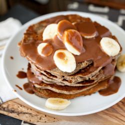 Peanut Butter Banana Pancakes