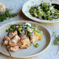 Lemon Thyme Chicken Kebabs