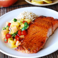 Broiled Salmon with Mango Salsa