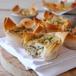 Spinach Tofu Mini Quiches