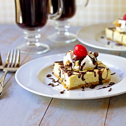 Banana Split Cheesecake Bars