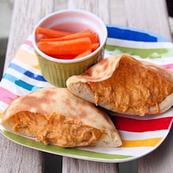 Buffalo Chicken Pitas