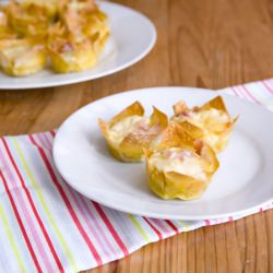 Breakfast Won Ton Cups