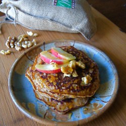 GF Apple Walnut Pancakes