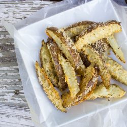 Garlic Parmesan Oregano Oven Fries