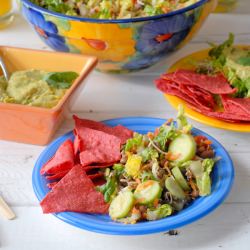 Salad Ole with Avo-Tequila Dressing