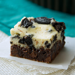 Oreo Cheesecake Topped Brownies