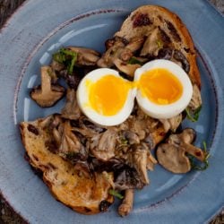 Creamy Mushrooms and Eggs