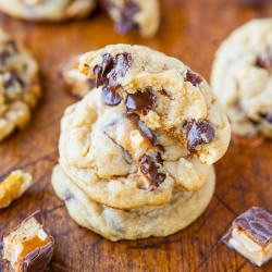 Snickers Chocolate Chip Cookies