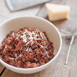 Three Red Quinoa Risotto