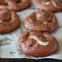 Fat Pretzels with Steak Seasoning