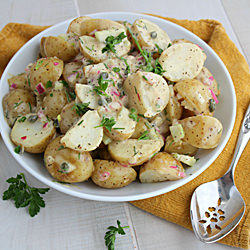 Lemon and Chive Warm Potato Salad