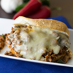 Cheesy Mexican Sloppy Joes