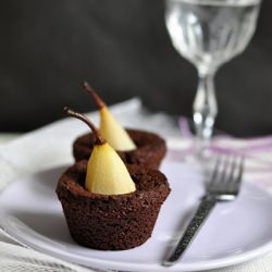 Pear and Chocolate Cupcakes