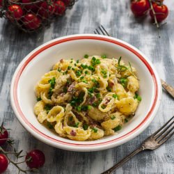 Pasta with Bacon & Mascarpone