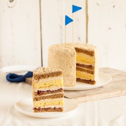 Halva Walnut Layer Cake