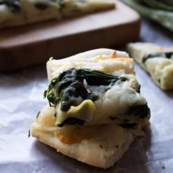 Spinach and Artichoke Dip Pizza