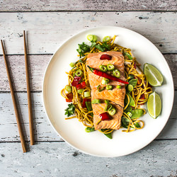 Thai Salmon Noodles