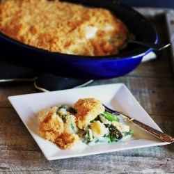 Asparagus and Eggs in Mornay Sauce