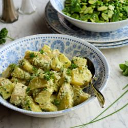 Spring Herb Mayonnaise Potato Salad