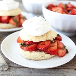 Balsamic Strawberry Shortcakes