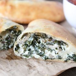 Kale, Mushroom & Ricotta Calzones