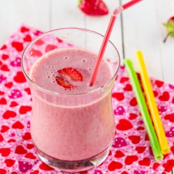 Strawberry Banana Flax Smoothie