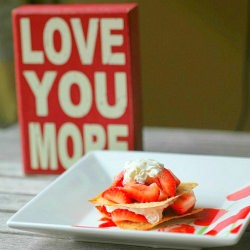 Strawberry Wonton Napoleons