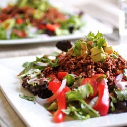 Bison Taco Salad