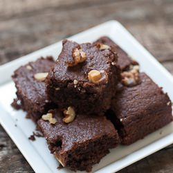 Moist Eggless Chocolate Brownies