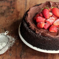 Vegan Chocolate Berry Mousse Cake