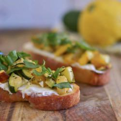 Roasted Vegetable Bruschetta