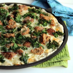 Kale & Meatball Pizza