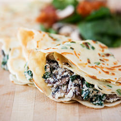 Green Onion Parmesan Crepes