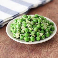 Spring Peas with Pesto