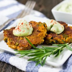 Sweet Potato Asparagus Cakes