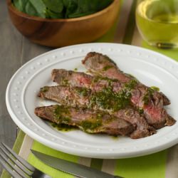 Flank Steak with Chimichurri Sauce