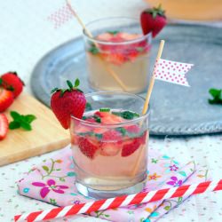 Strawberry and Lime Sparkle